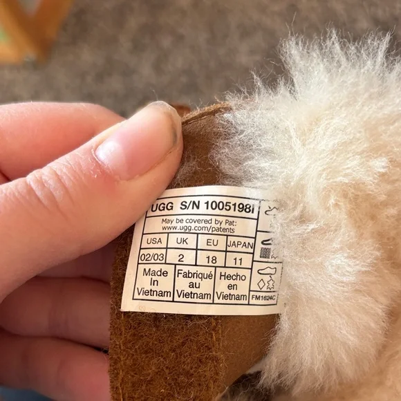 UGG Tan Baby Booties with Plush Lining - Picture 2 of 4